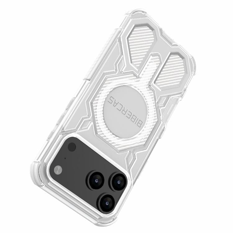 For iPhone 17 Pro Max BIBERCAS Transparent Color Series MagSafe Air Bag Shockproof Phone Case