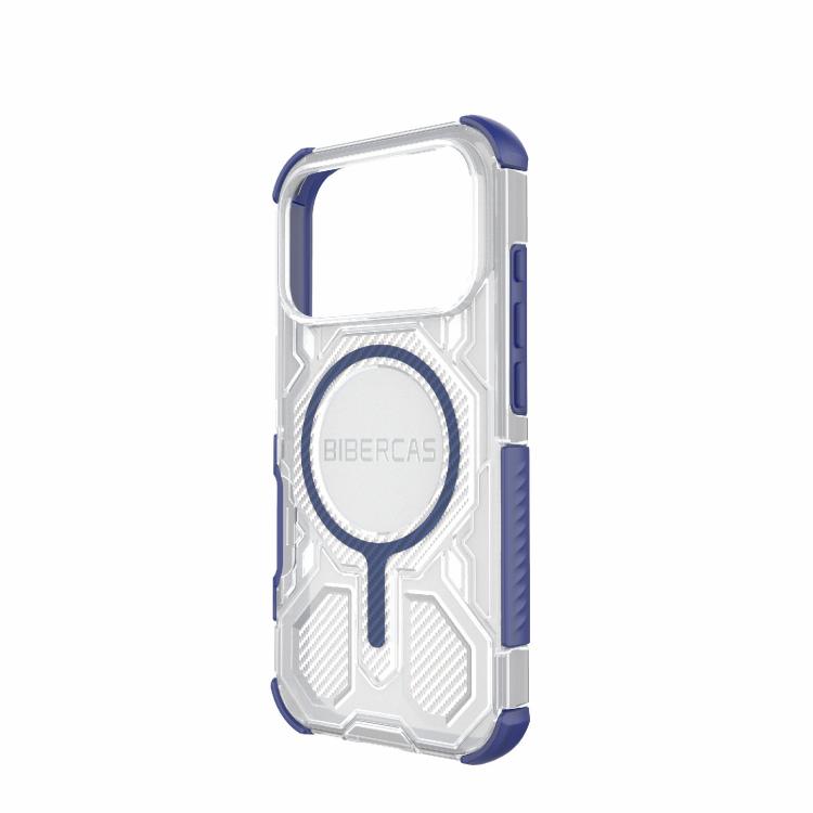 For iPhone 17 Pro BIBERCAS Transparent Color Series MagSafe Air Bag Shockproof Phone Case