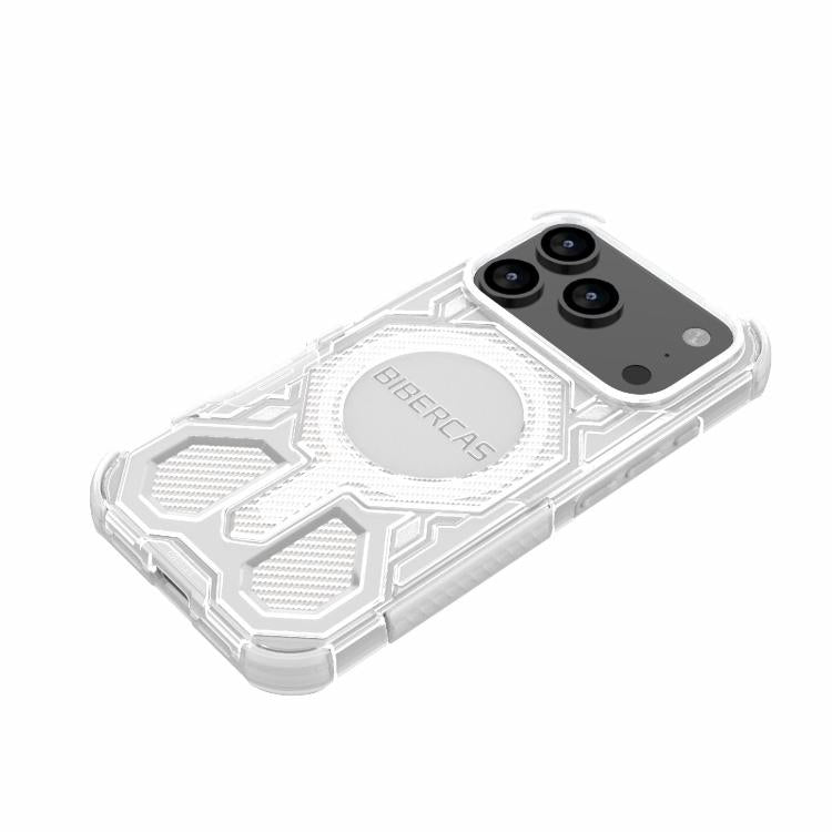 For iPhone 17 Pro BIBERCAS Transparent Color Series MagSafe Air Bag Shockproof Phone Case