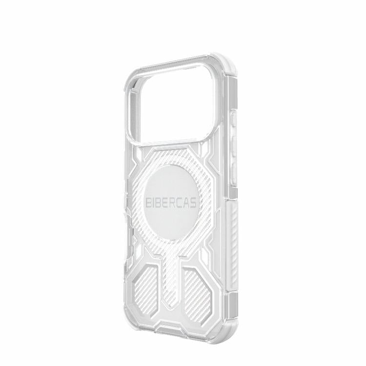 For iPhone 17 Pro BIBERCAS Transparent Color Series MagSafe Air Bag Shockproof Phone Case