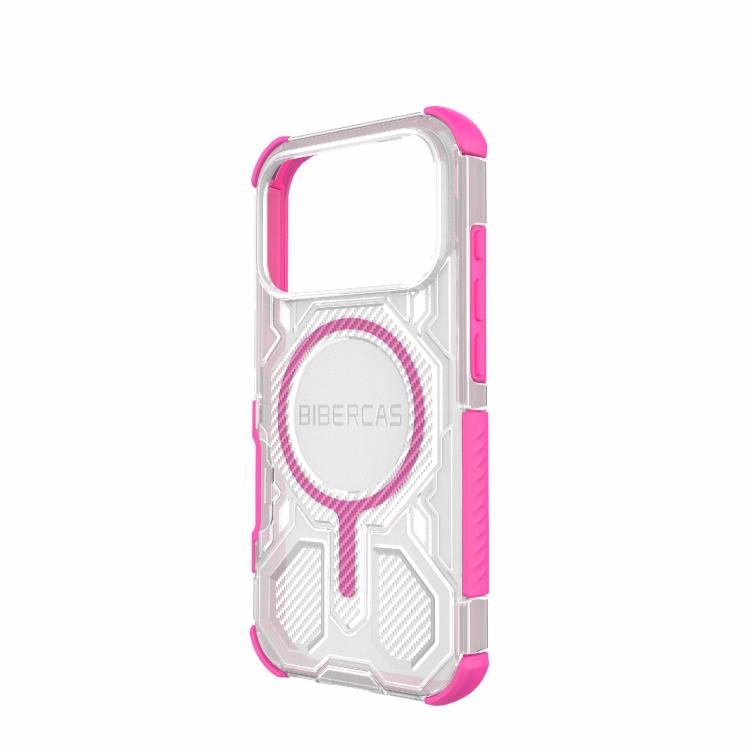 For iPhone 17 Pro BIBERCAS Transparent Color Series MagSafe Air Bag Shockproof Phone Case