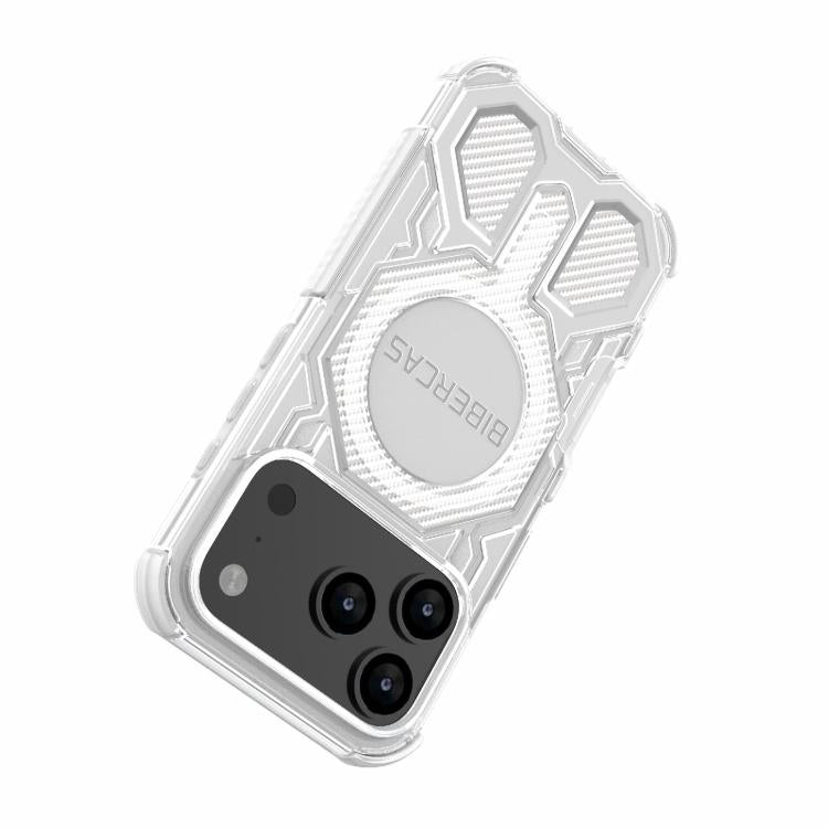 For iPhone 17 Pro BIBERCAS Transparent Color Series MagSafe Air Bag Shockproof Phone Case