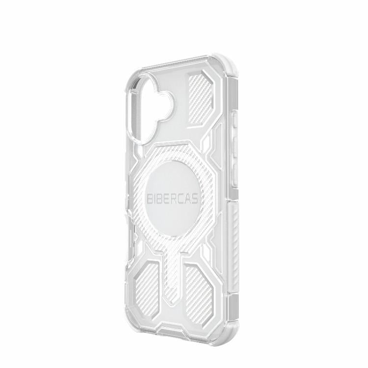 For iPhone 17 BIBERCAS Transparent Color Series MagSafe Air Bag Shockproof Phone Case