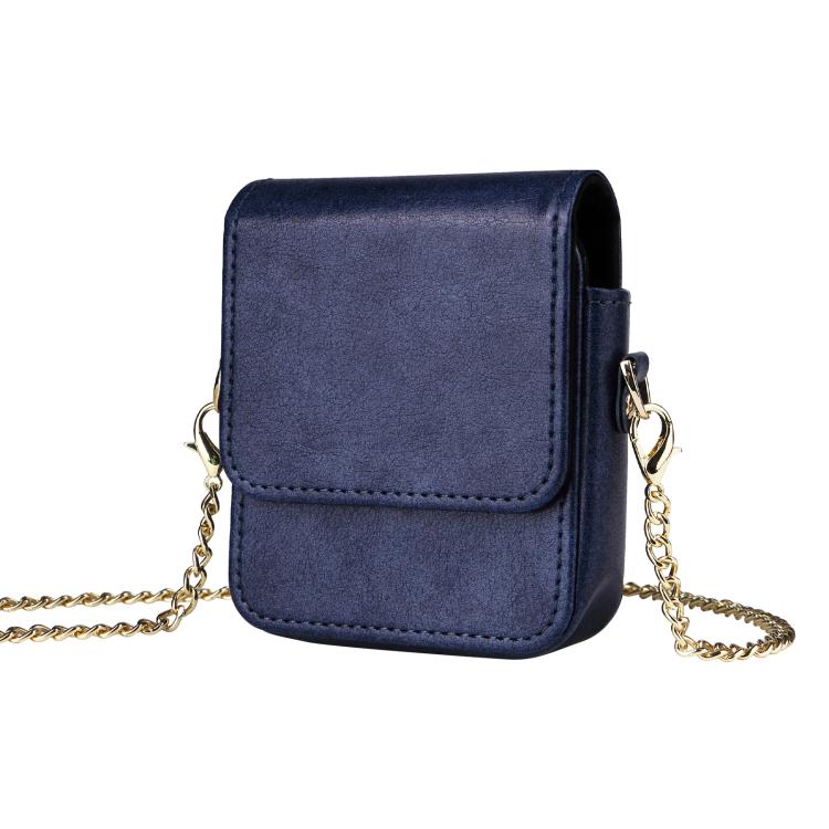 For Motorola Razr 60 / 50 / 40 Ultra Mini Long Shoulder Chain Crossbody Folding Magnetic Leather Phone Bag