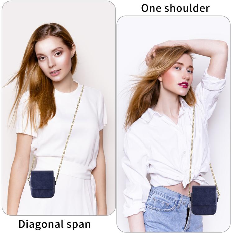 For Motorola Razr 60 / 50 / 40 Ultra Mini Long Shoulder Chain Crossbody Folding Magnetic Leather Phone Bag