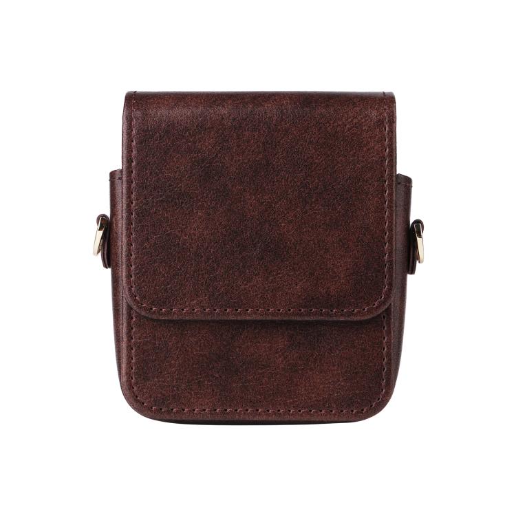 For Motorola Razr 60 / 50 / 40 Ultra Mini Long Shoulder Chain Crossbody Folding Magnetic Leather Phone Bag
