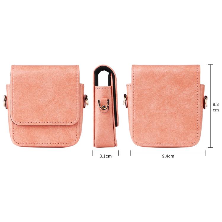 For Motorola Razr 60 / 50 / 40 Ultra Mini Long Shoulder Chain Crossbody Folding Magnetic Leather Phone Bag