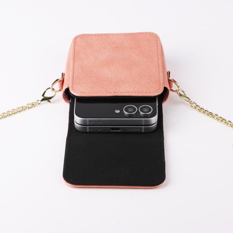 For Motorola Razr 60 / 50 / 40 Ultra Mini Long Shoulder Chain Crossbody Folding Magnetic Leather Phone Bag