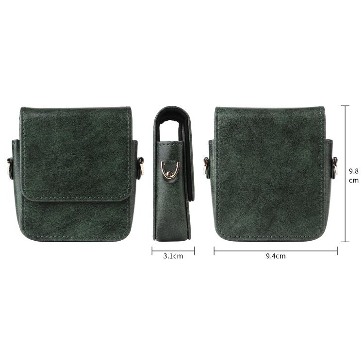 For Motorola Razr 60 / 50 / 40 Ultra Mini Long Shoulder Chain Crossbody Folding Magnetic Leather Phone Bag