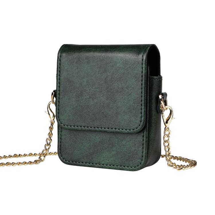 For Motorola Razr 60 / 50 / 40 Ultra Mini Long Shoulder Chain Crossbody Folding Magnetic Leather Phone Bag