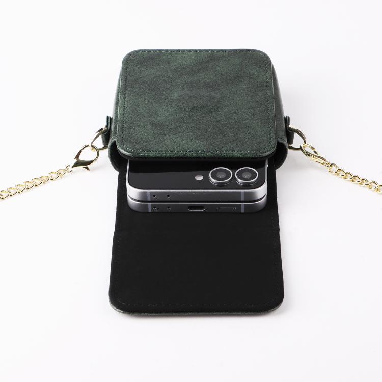 For Motorola Razr 60 / 50 / 40 Ultra Mini Long Shoulder Chain Crossbody Folding Magnetic Leather Phone Bag