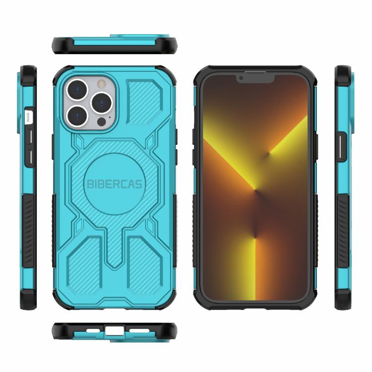 For iPhone 13 Pro Max BIBERCAS Real Color Series MagSafe Shockproof Phone Case