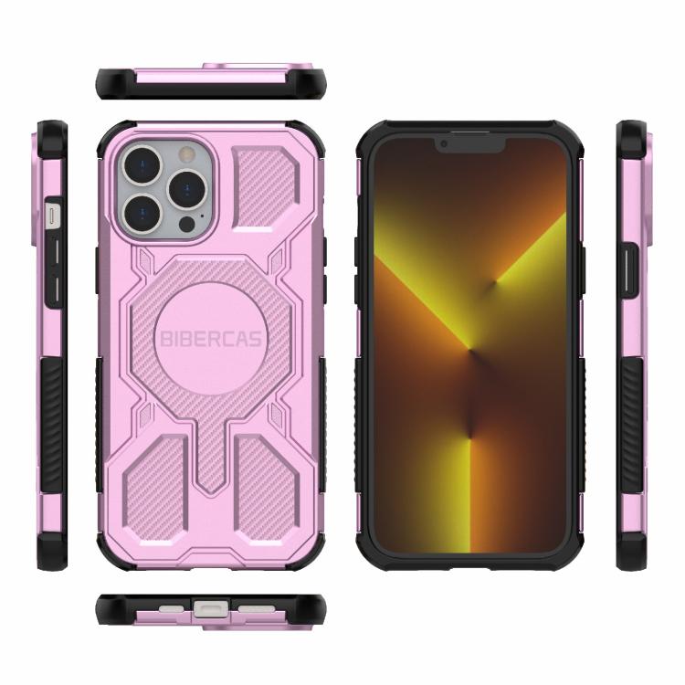 For iPhone 13 Pro Max BIBERCAS Real Color Series MagSafe Shockproof Phone Case