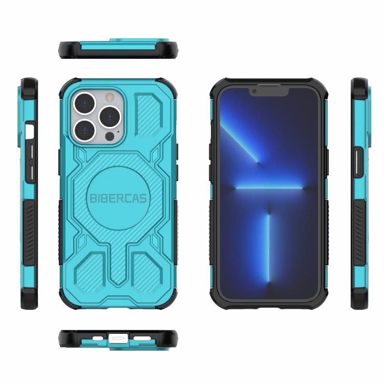 For iPhone 13 Pro BIBERCAS Real Color Series MagSafe Shockproof Phone Case