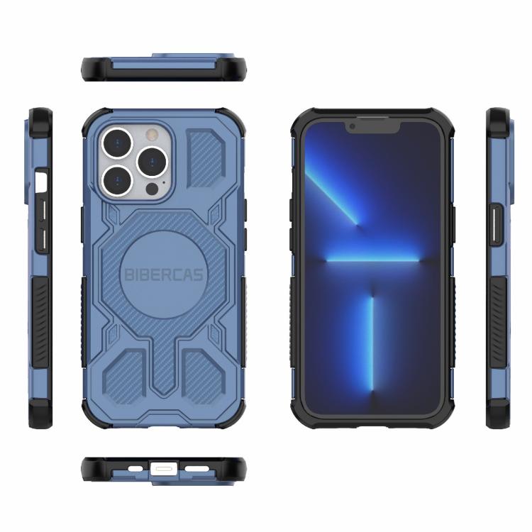 For iPhone 13 Pro BIBERCAS Real Color Series MagSafe Shockproof Phone Case