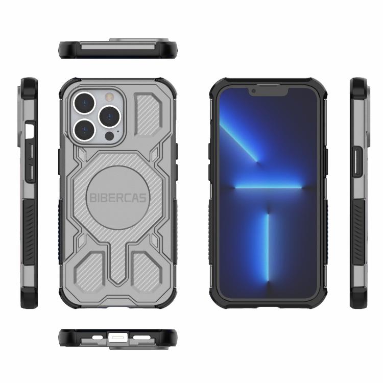 For iPhone 13 Pro BIBERCAS Real Color Series MagSafe Shockproof Phone Case