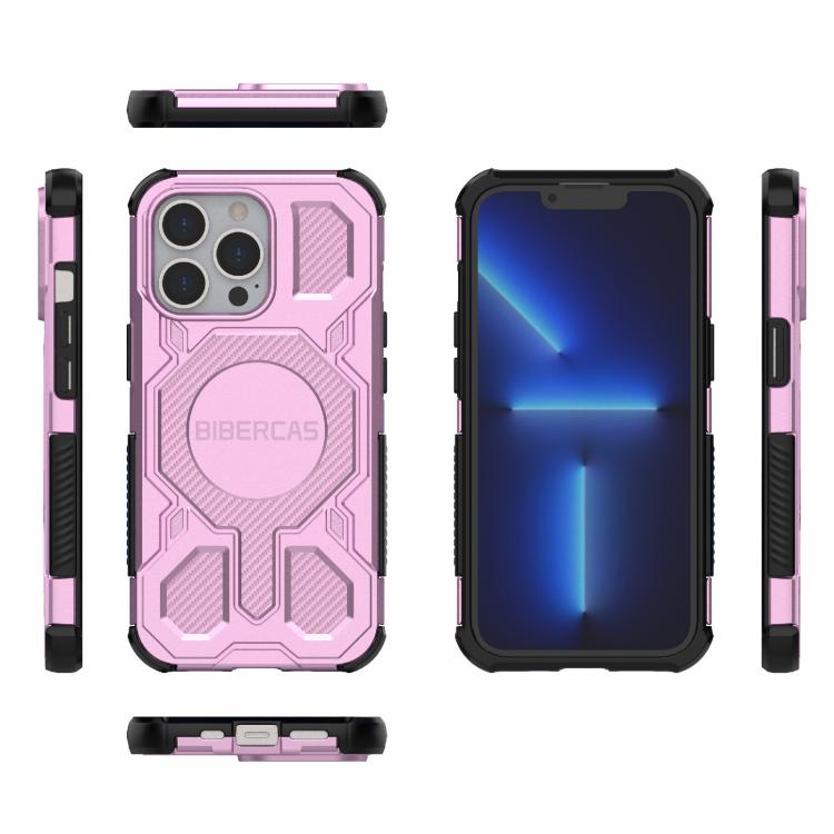 For iPhone 13 Pro BIBERCAS Real Color Series MagSafe Shockproof Phone Case