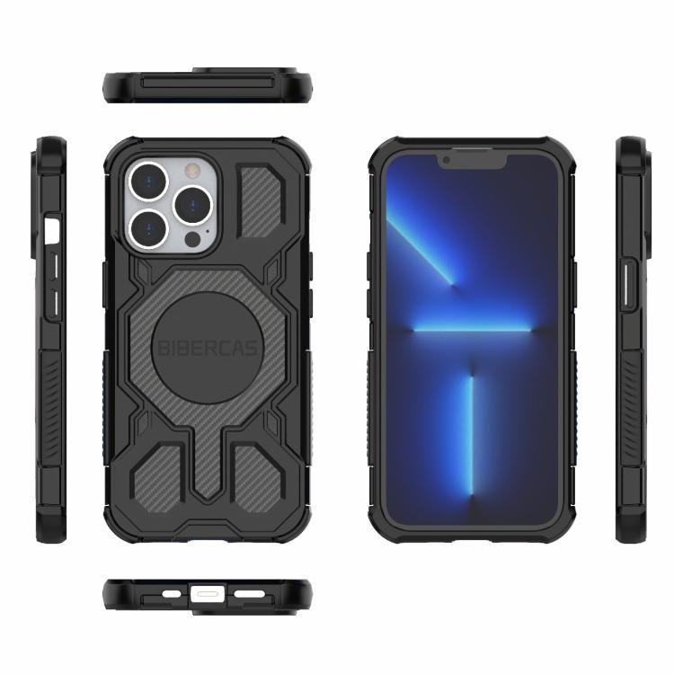 For iPhone 13 Pro BIBERCAS Real Color Series MagSafe Shockproof Phone Case