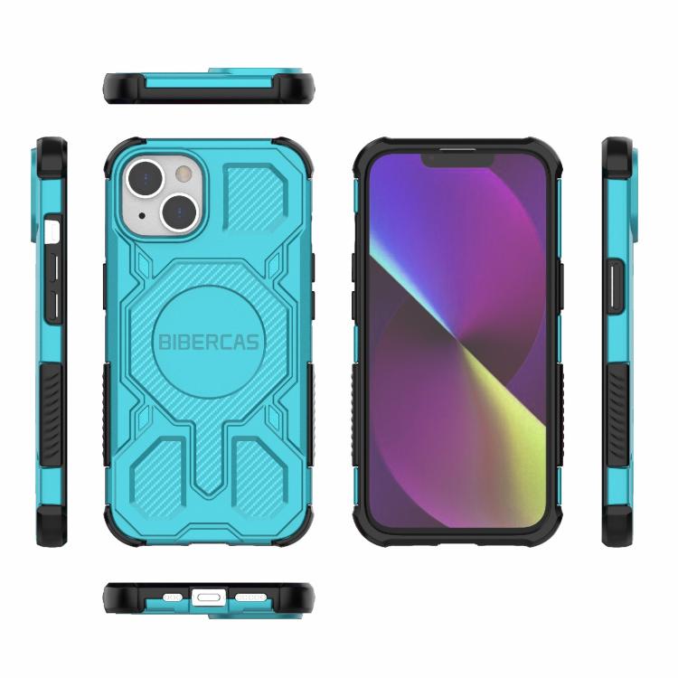 For iPhone 13 / 14 BIBERCAS Real Color Series MagSafe Shockproof Phone Case