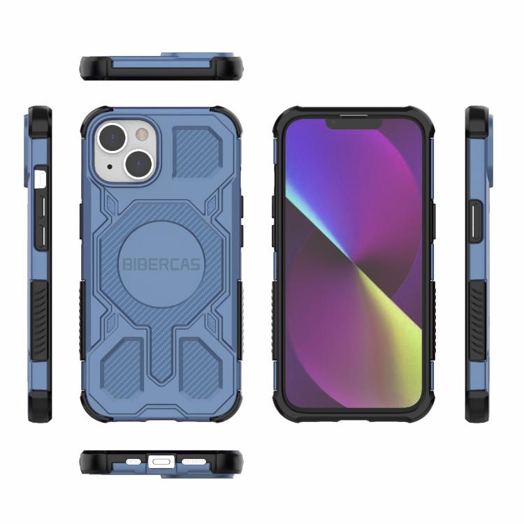 For iPhone 13 / 14 BIBERCAS Real Color Series MagSafe Shockproof Phone Case