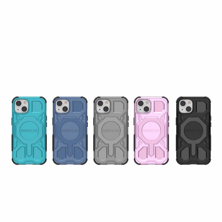 For iPhone 13 / 14 BIBERCAS Real Color Series MagSafe Shockproof Phone Case