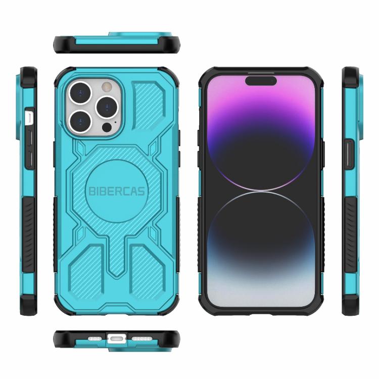 For iPhone 14 Pro Max BIBERCAS Real Color Series MagSafe Shockproof Phone Case