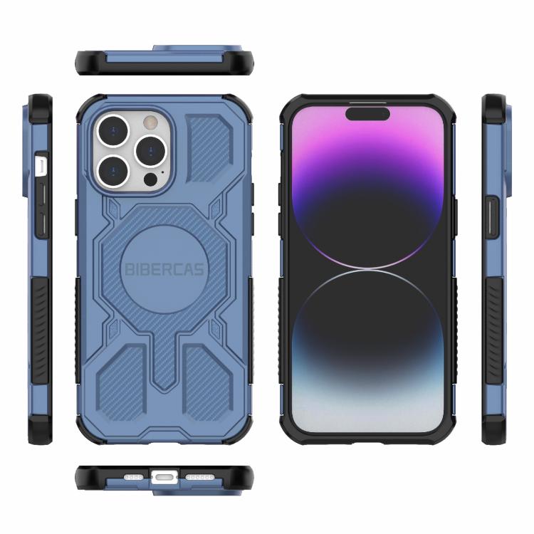 For iPhone 14 Pro Max BIBERCAS Real Color Series MagSafe Shockproof Phone Case