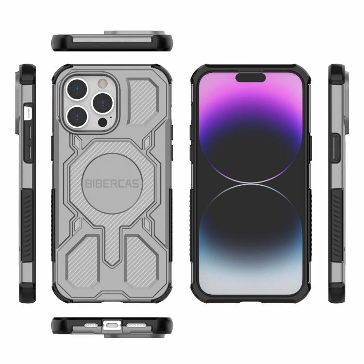 For iPhone 14 Pro Max BIBERCAS Real Color Series MagSafe Shockproof Phone Case