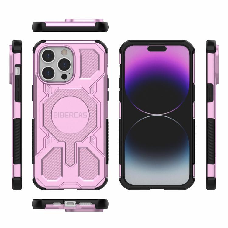 For iPhone 14 Pro Max BIBERCAS Real Color Series MagSafe Shockproof Phone Case