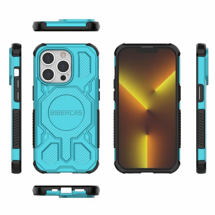 For iPhone 14 Pro BIBERCAS Real Color Series MagSafe Shockproof Phone Case