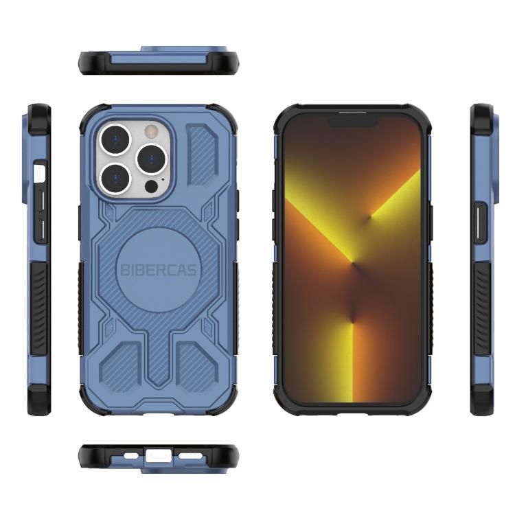 For iPhone 14 Pro BIBERCAS Real Color Series MagSafe Shockproof Phone Case