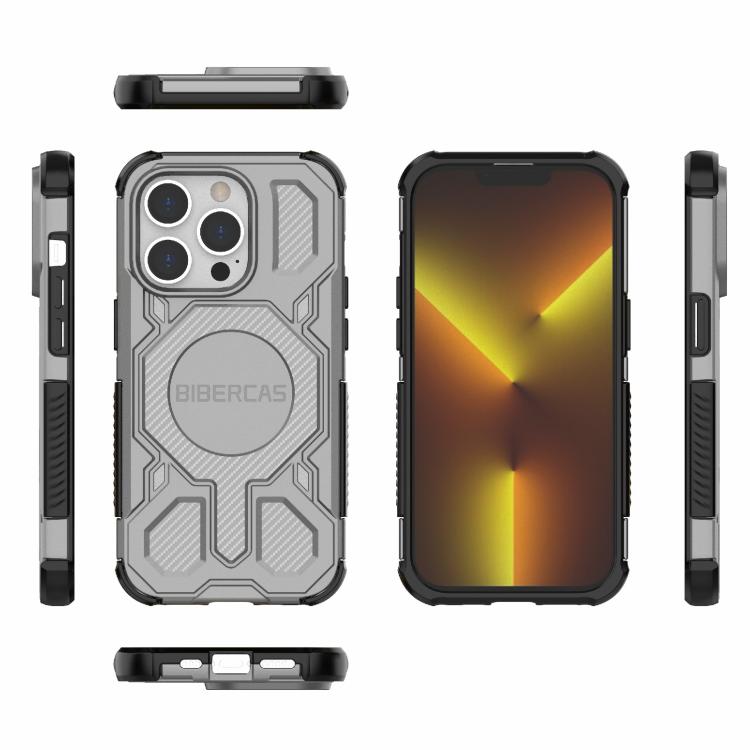 For iPhone 14 Pro BIBERCAS Real Color Series MagSafe Shockproof Phone Case