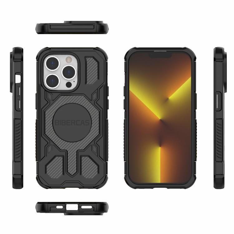 For iPhone 14 Pro BIBERCAS Real Color Series MagSafe Shockproof Phone Case