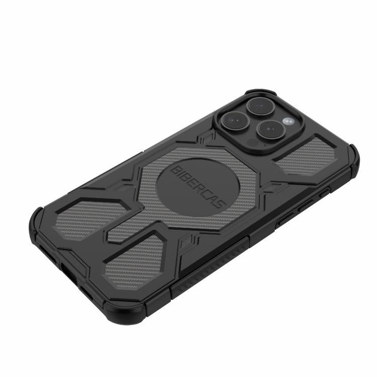 For iPhone 15 Pro Max BIBERCAS Real Color Series MagSafe Shockproof Phone Case