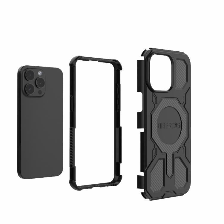 For iPhone 15 Pro Max BIBERCAS Real Color Series MagSafe Shockproof Phone Case