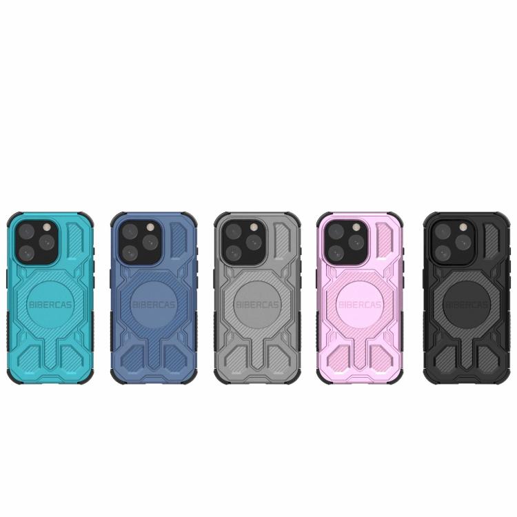 For iPhone 15 Pro BIBERCAS Real Color Series MagSafe Shockproof Phone Case