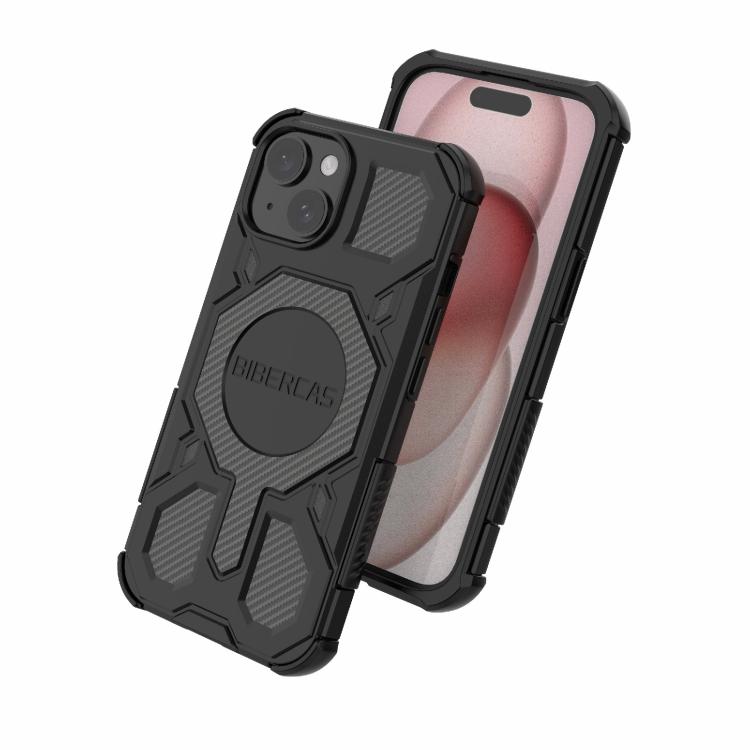 For iPhone 15 BIBERCAS Real Color Series MagSafe Shockproof Phone Case