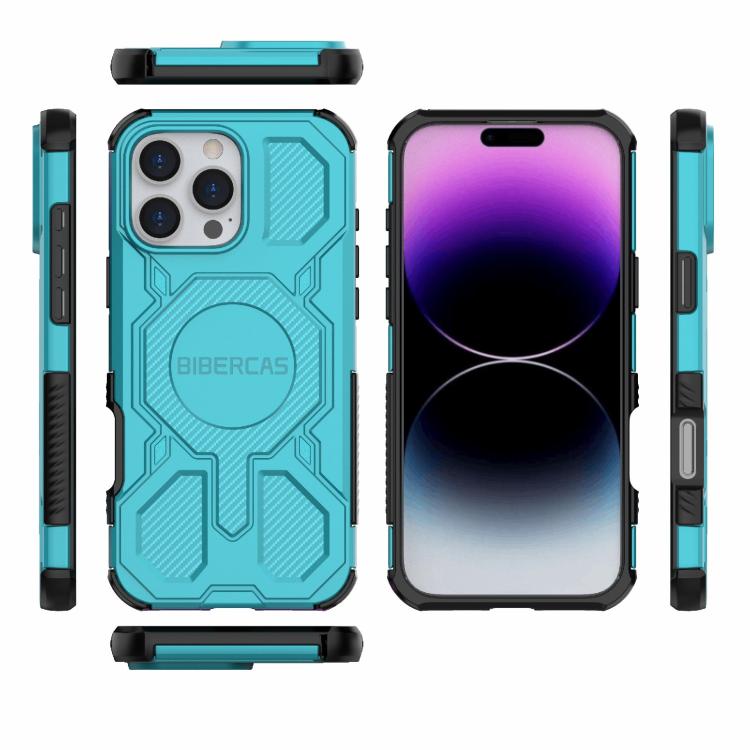 For iPhone 16 Pro Max BIBERCAS Real Color Series MagSafe Shockproof Phone Case