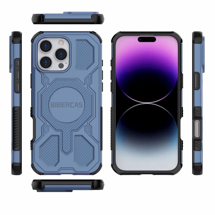 For iPhone 16 Pro Max BIBERCAS Real Color Series MagSafe Shockproof Phone Case