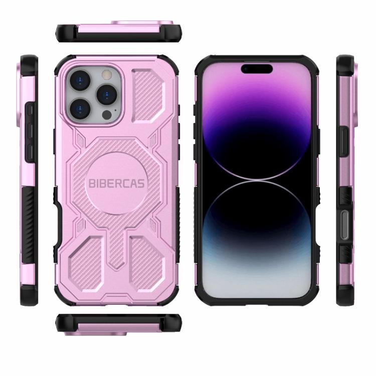 For iPhone 16 Pro Max BIBERCAS Real Color Series MagSafe Shockproof Phone Case
