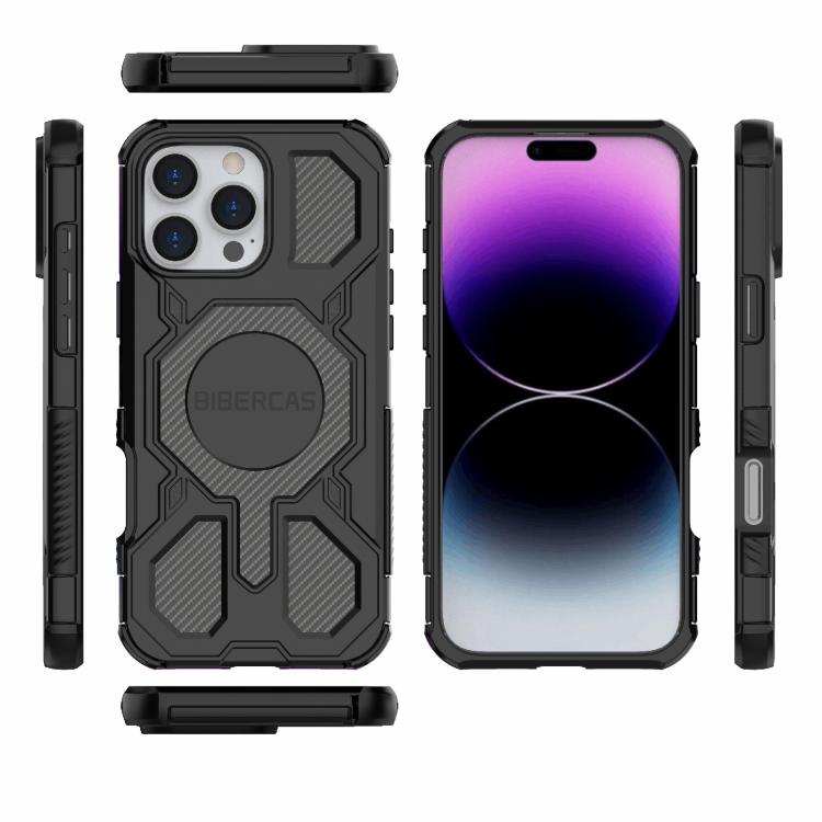 For iPhone 16 Pro Max BIBERCAS Real Color Series MagSafe Shockproof Phone Case