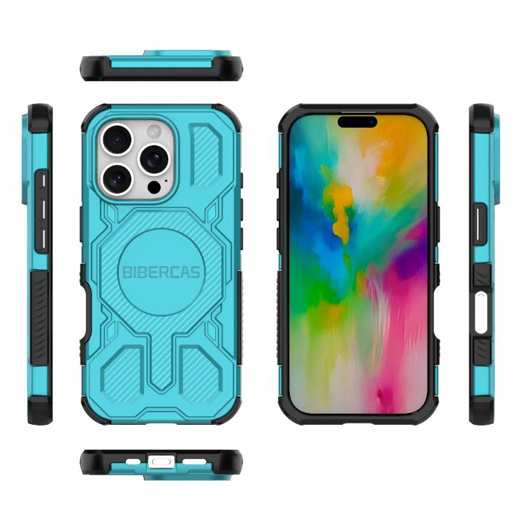 For iPhone 16 Pro BIBERCAS Real Color Series MagSafe Shockproof Phone Case