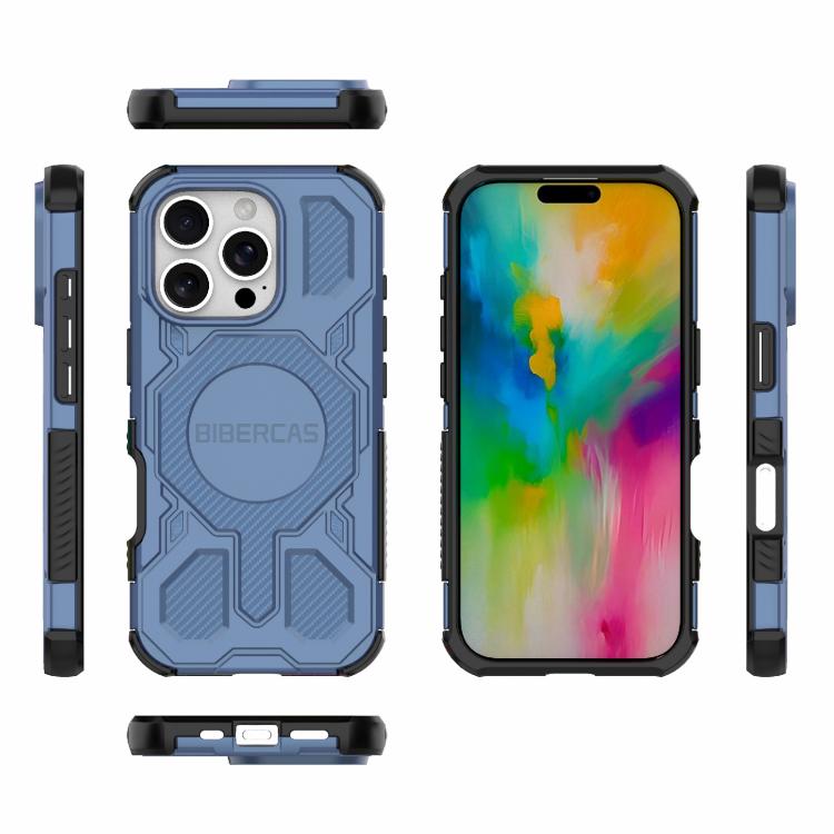 For iPhone 16 Pro BIBERCAS Real Color Series MagSafe Shockproof Phone Case