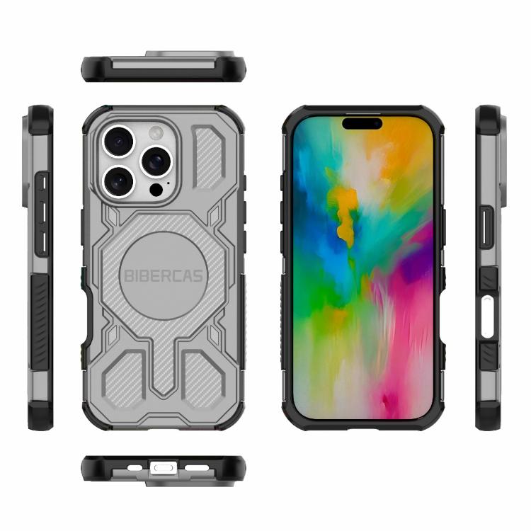 For iPhone 16 Pro BIBERCAS Real Color Series MagSafe Shockproof Phone Case