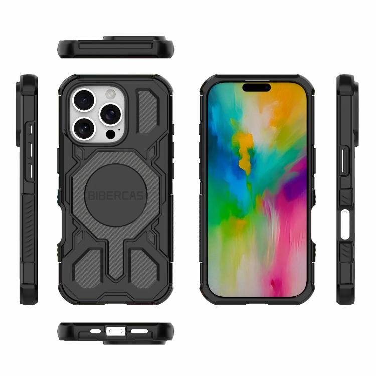 For iPhone 16 Pro BIBERCAS Real Color Series MagSafe Shockproof Phone Case