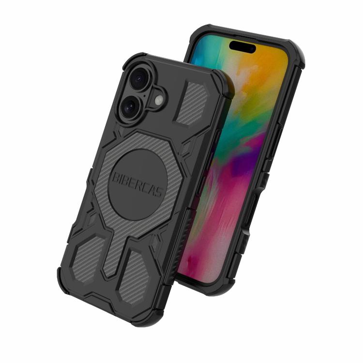 For iPhone 16 BIBERCAS Real Color Series MagSafe Shockproof Phone Case