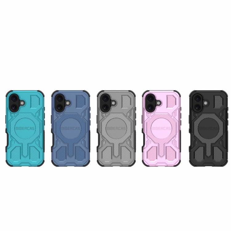For iPhone 16 BIBERCAS Real Color Series MagSafe Shockproof Phone Case