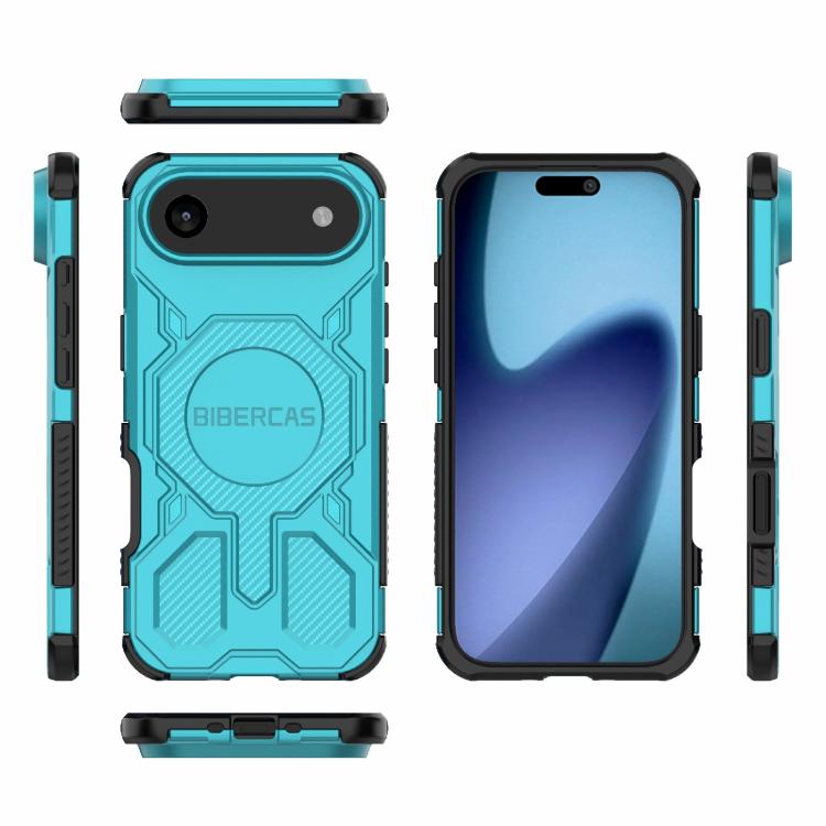 For iPhone Air BIBERCAS Real Color Series MagSafe Shockproof Phone Case