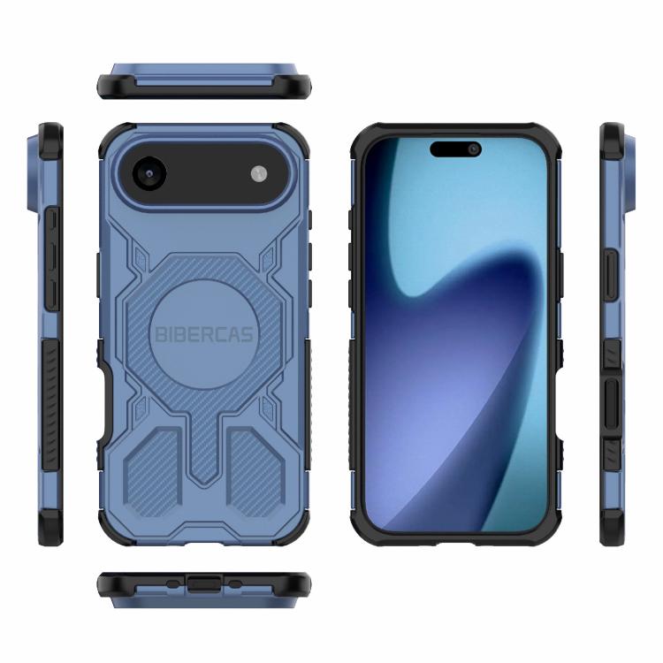 For iPhone Air BIBERCAS Real Color Series MagSafe Shockproof Phone Case