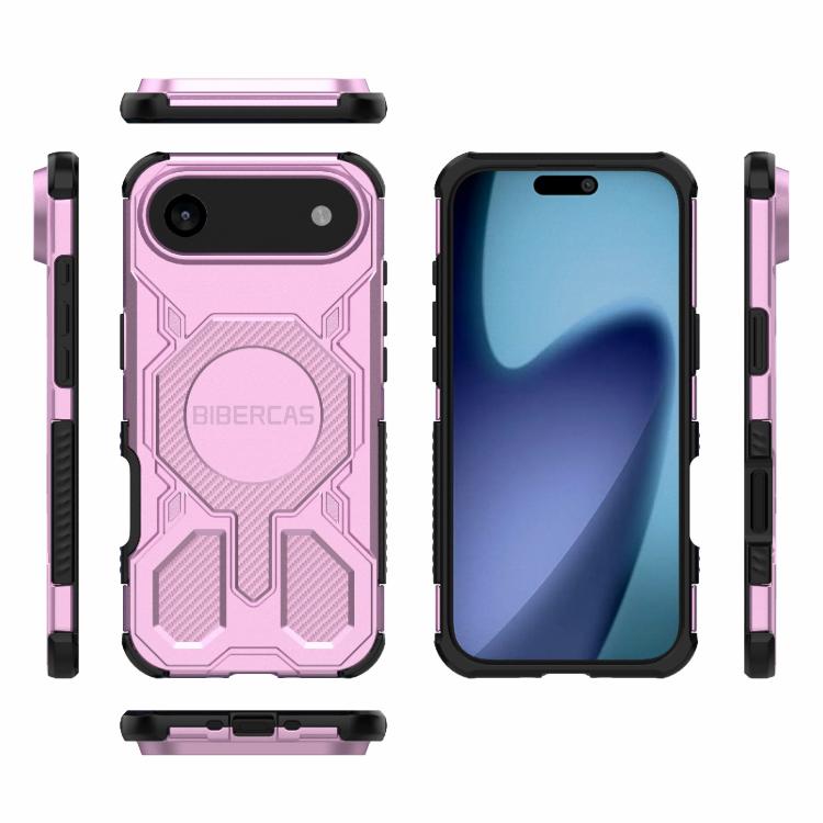 For iPhone Air BIBERCAS Real Color Series MagSafe Shockproof Phone Case